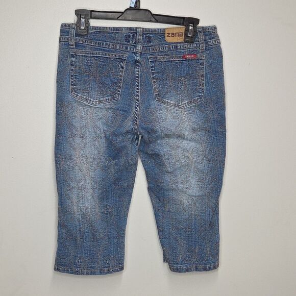 Vintage Y2K Zana Di Gloral Embroidered Embellished Jeans Shorts Jorts - Picture 2 of 5